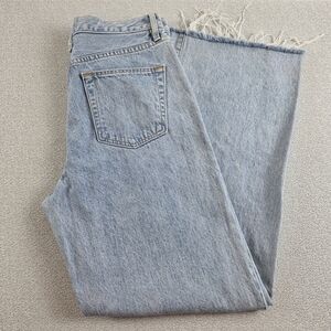 SLVRLAKE Grace High Rise Wide Leg Jeans Time To Go Light Wash Wmn's 30